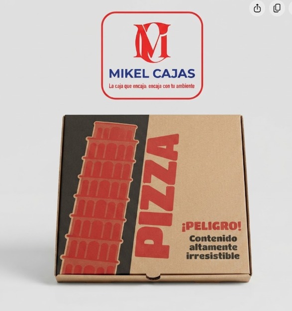 Pizza 50x50 corrugada B/C